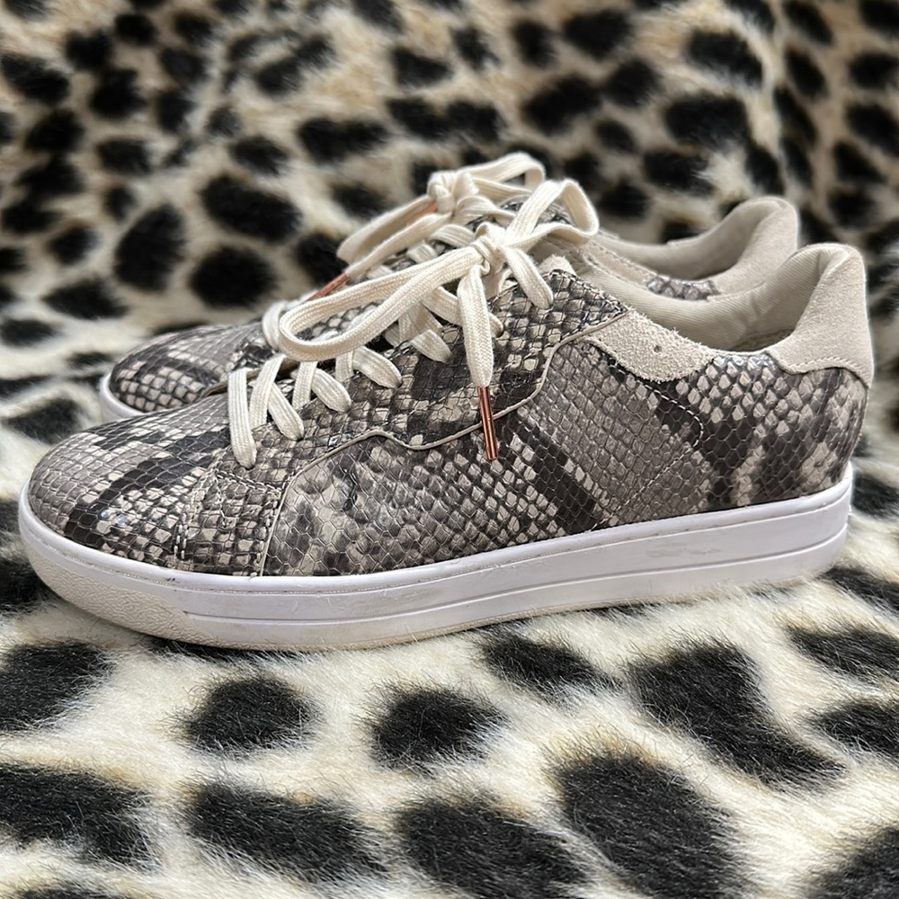Womens Michael Kors Snakeskin Sneakers